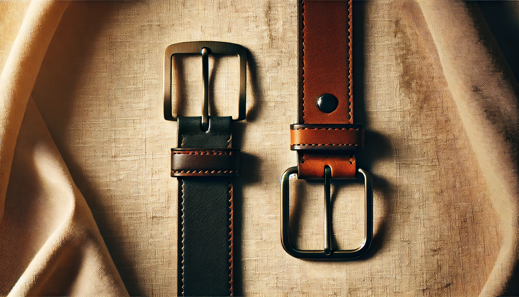 男女ベルトの向き